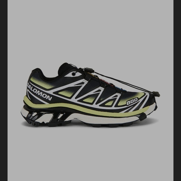 Salomon Men's Black and Lime Athletic Shoes